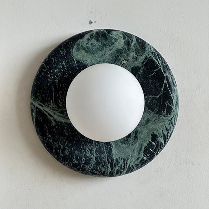 Orli Dark Green Marble Sconce