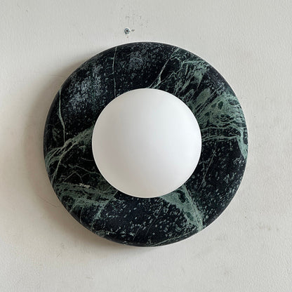 Orli Dark Green Marble Sconce
