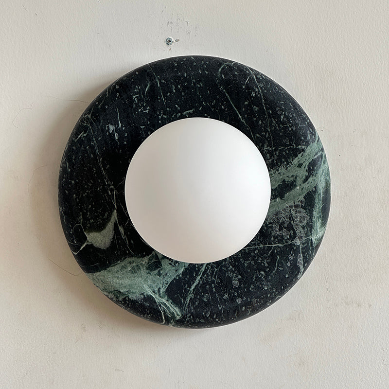 Orli Dark Green Marble Sconce