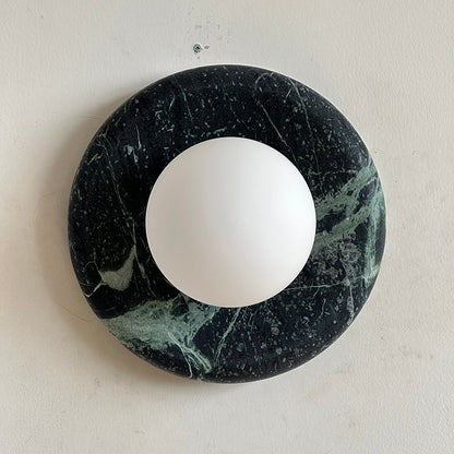 Orli Dark Green Marble Sconce
