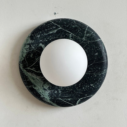 Orli Dark Green Marble Sconce