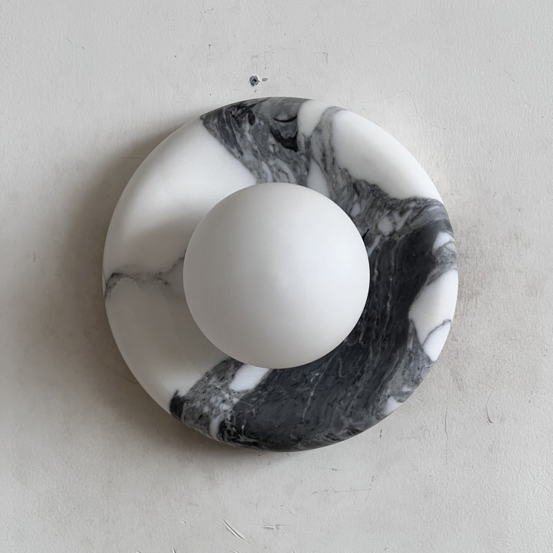 Orli White Marble Sconce