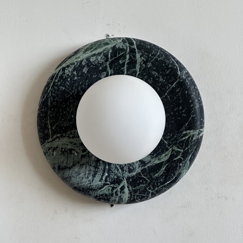 Orli Dark Green Marble Sconce