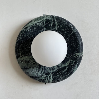 Orli Dark Green Marble Sconce