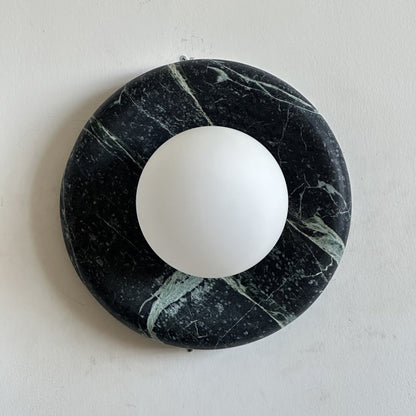 Orli Dark Green Marble Sconce