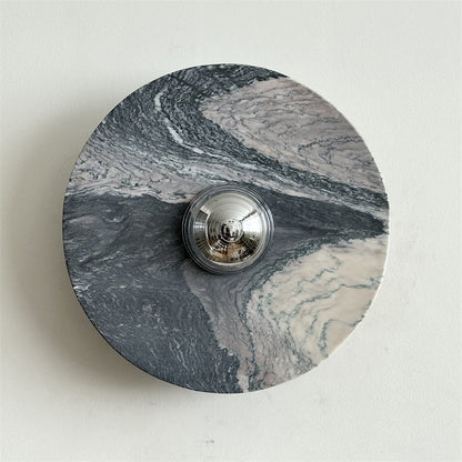 Calacatta Round Marble Wall Sconce