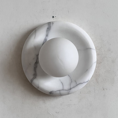 Orli White Marble Sconce