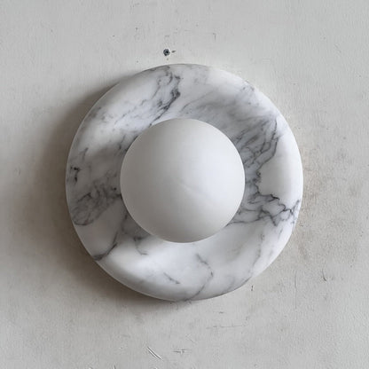 Orli White Marble Sconce