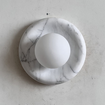 Orli White Marble Sconce