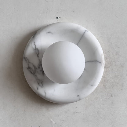 Orli White Marble Sconce