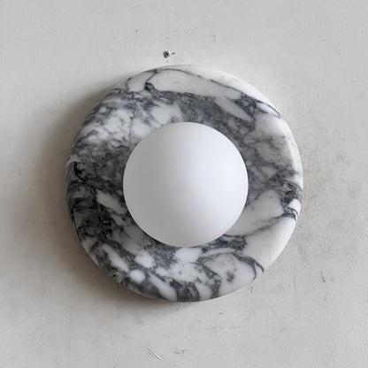 Orli White Marble Sconce