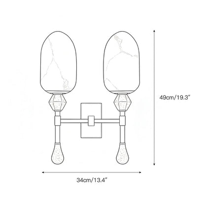 Dakota Alabaster Wall Lamp