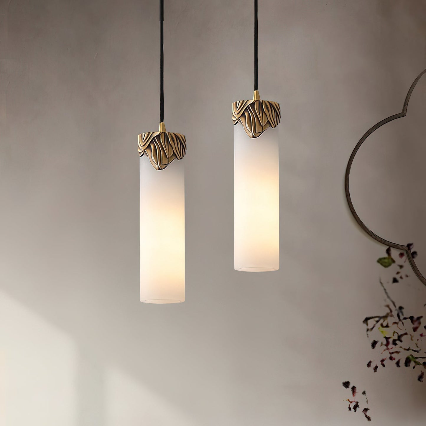 Dansani Lyra Alabaster Pendant Light