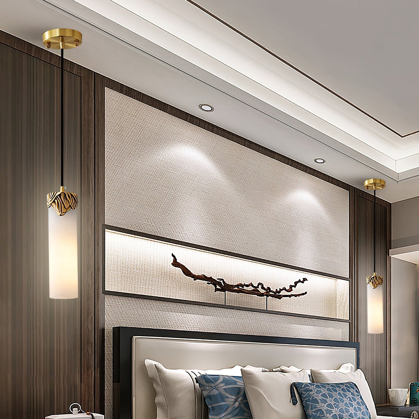 Dansani Lyra Alabaster Pendant Light