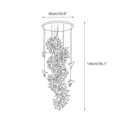 Delphinium Purple Chandelier