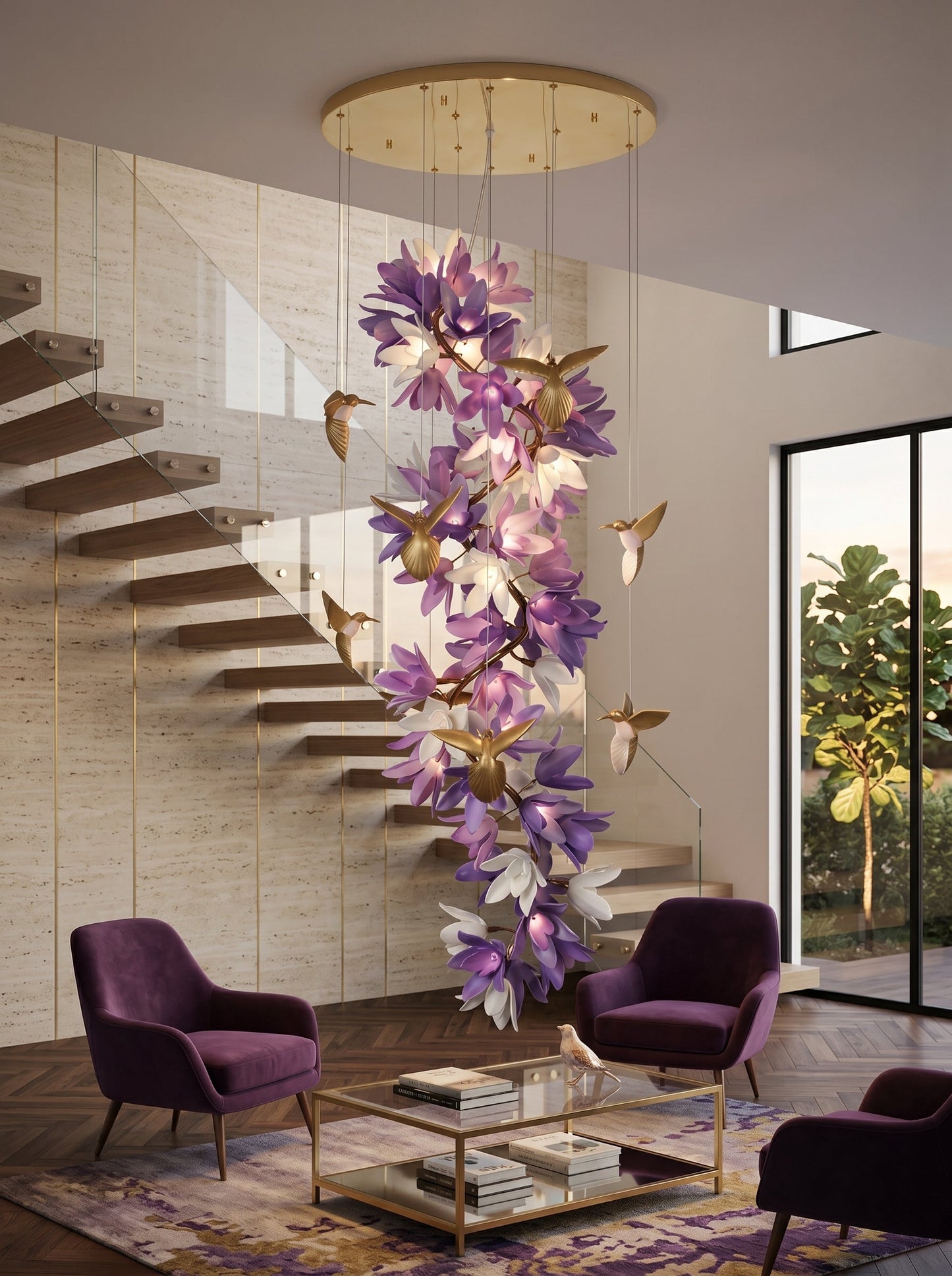 Delphinium Purple Chandelier