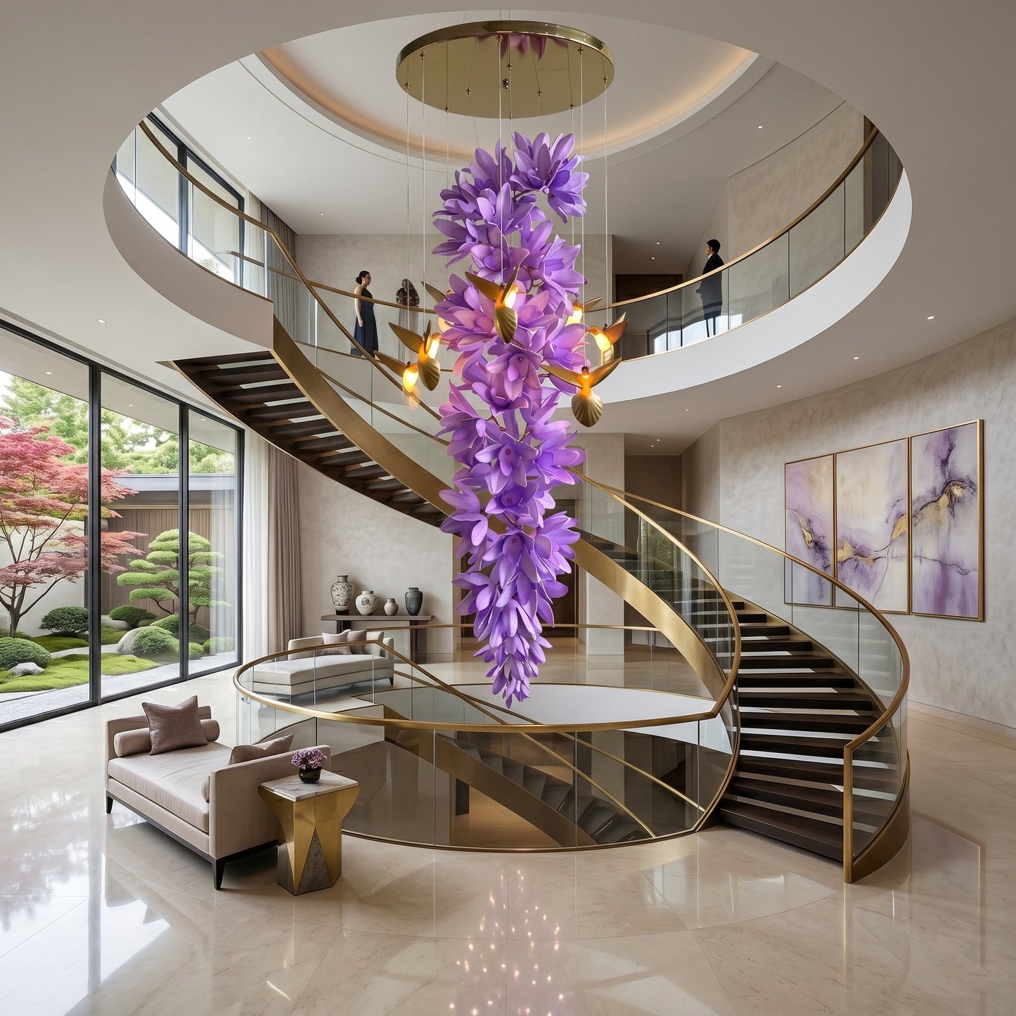 Delphinium Purple Chandelier