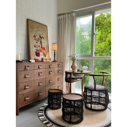 Devon Black Table Lamp (Built-in Battery)