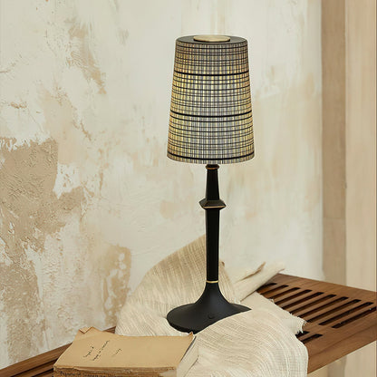Devon Black Table Lamp (Built-in Battery)