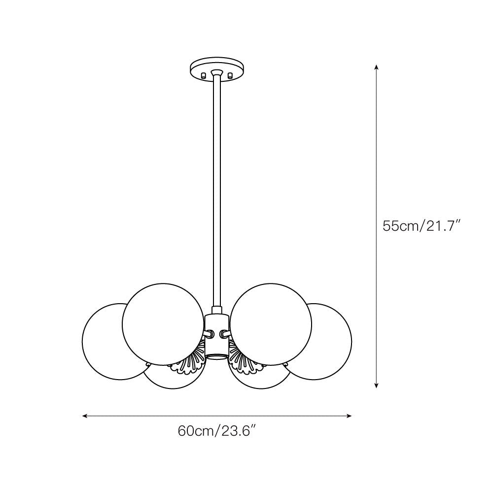Dewdrop Globe Chandelier