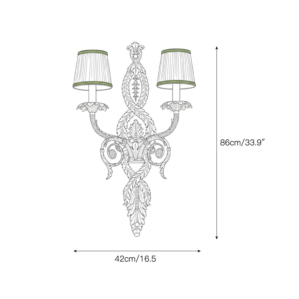 Dominique Brass Wall Lamp