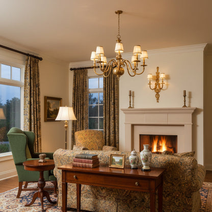 Dominique Brass Wall Lamp