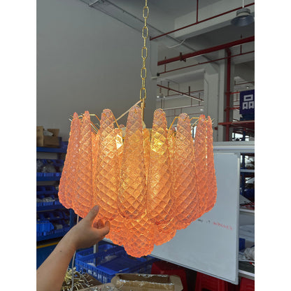 Drop Pink Chandelier