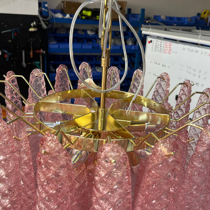 Drop Pink Chandelier