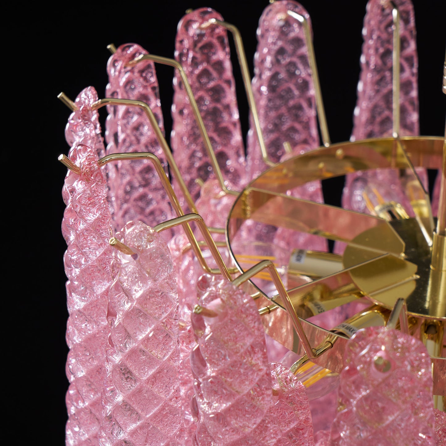 Drop Pink Chandelier