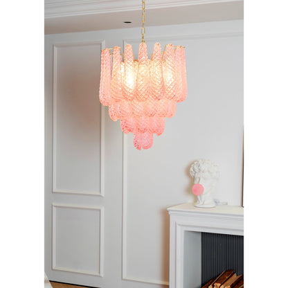 Drop Pink Chandelier