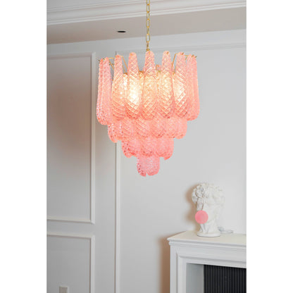 Drop Pink Chandelier