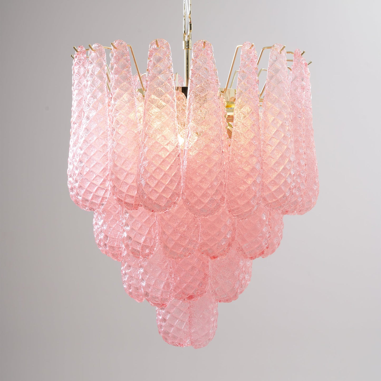 Drop Pink Chandelier
