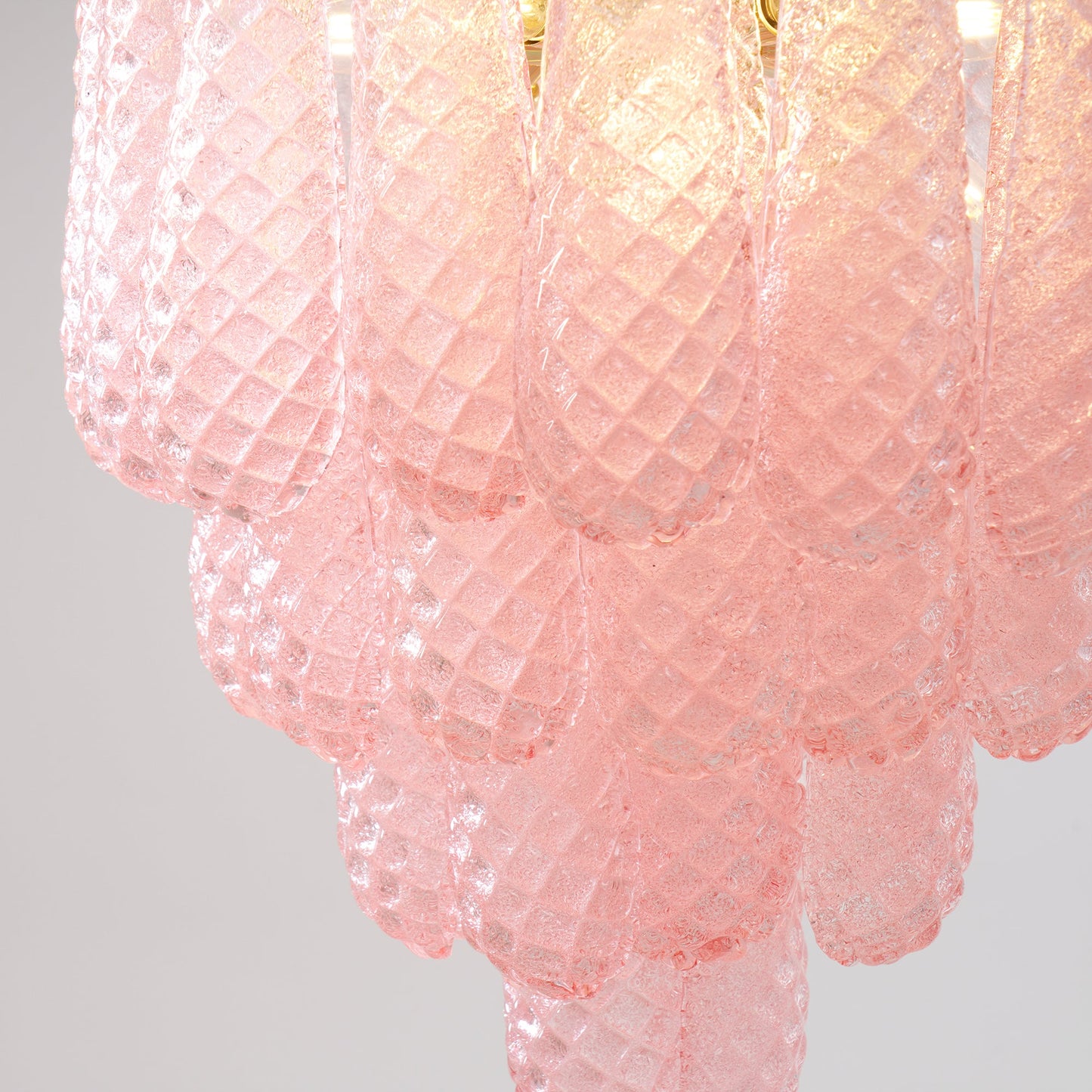 Drop Pink Chandelier