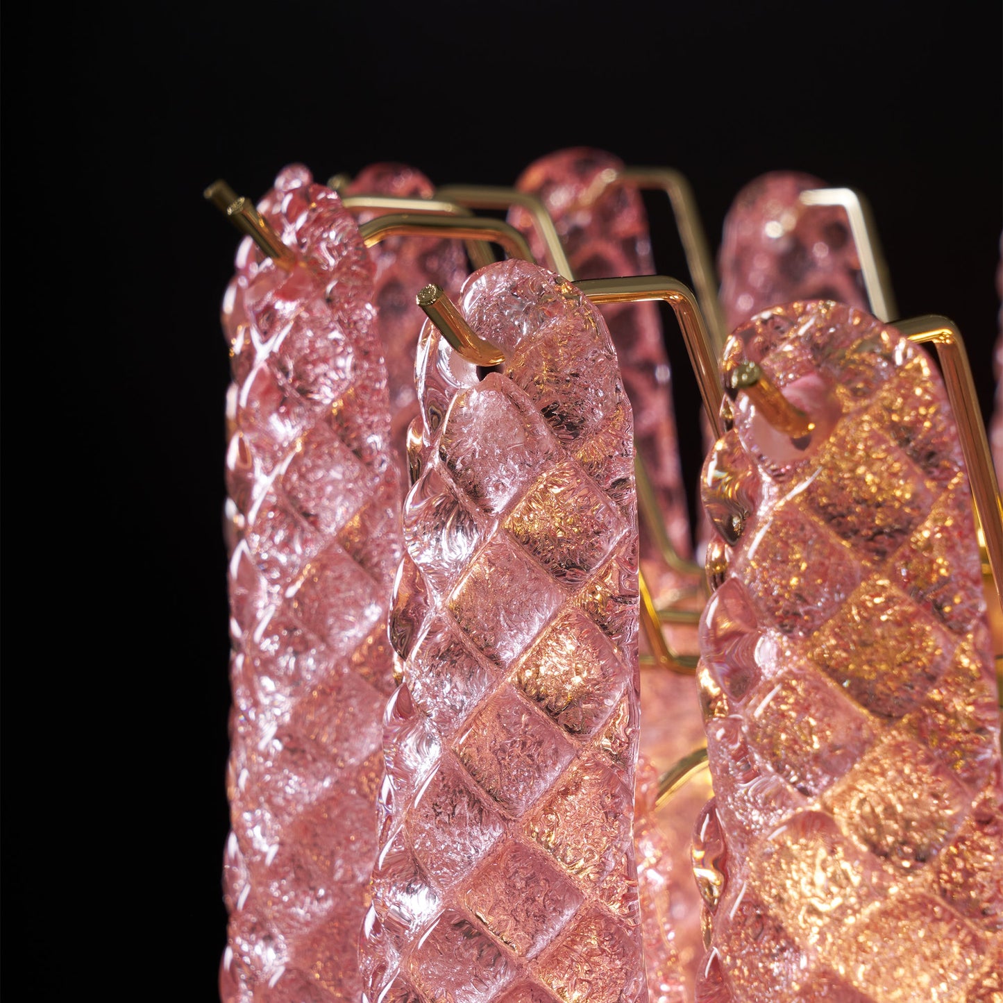Drop Pink Chandelier