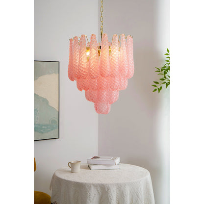 Drop Pink Chandelier