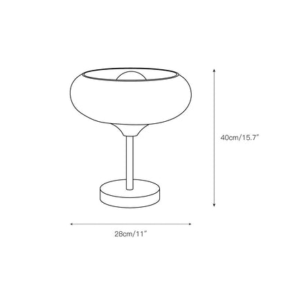 Egg Tart Glass Table Lamp