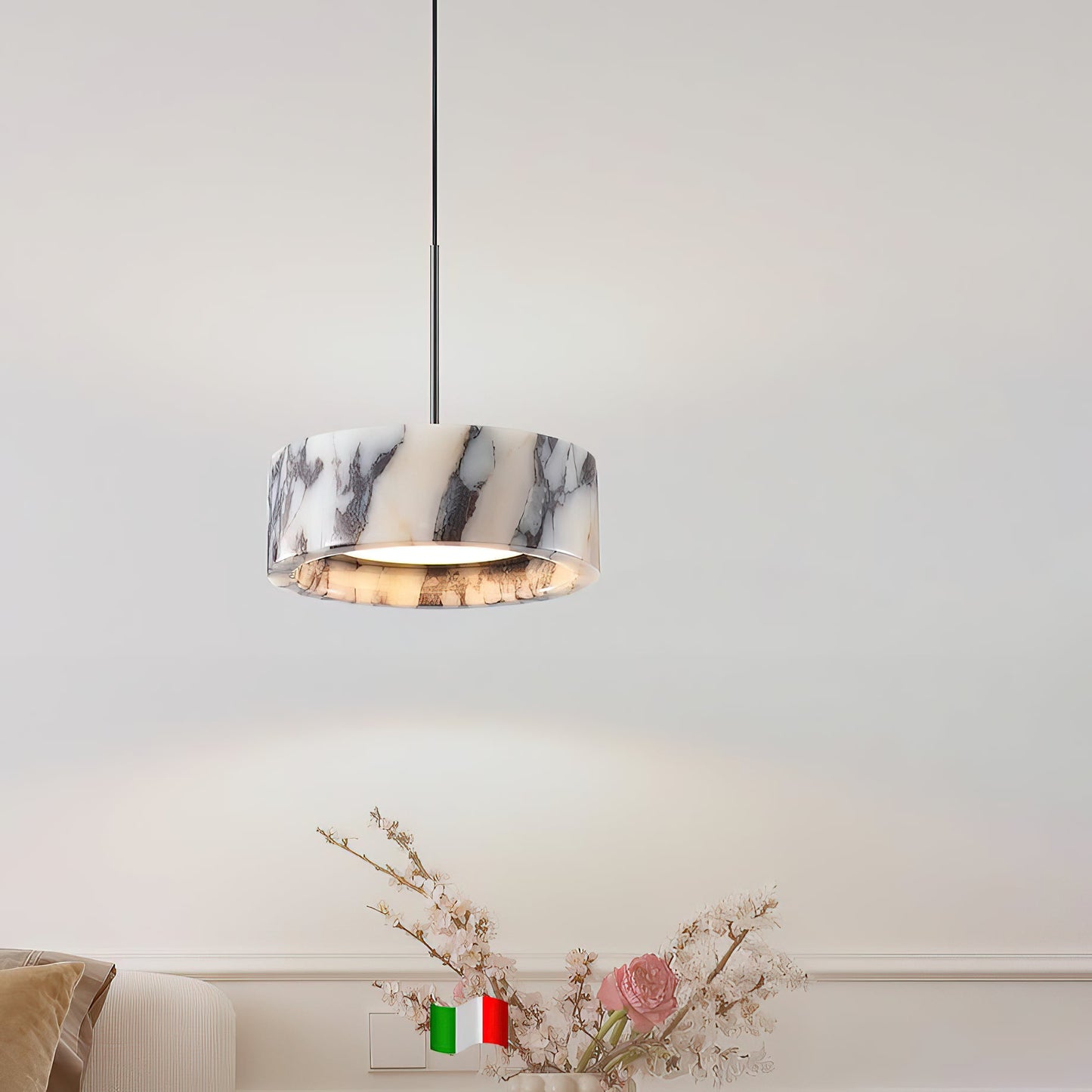 Elancourt Marble Pendant Lamp