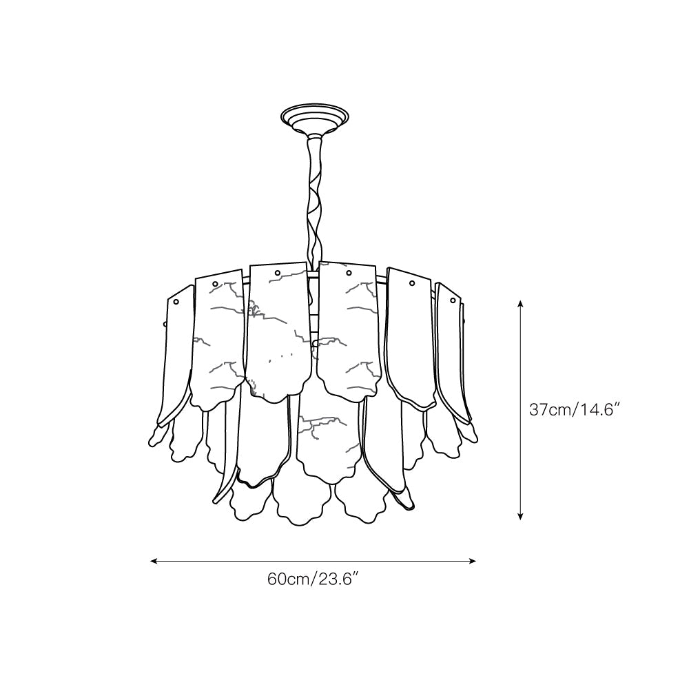 Elba Alabaster Chandelier