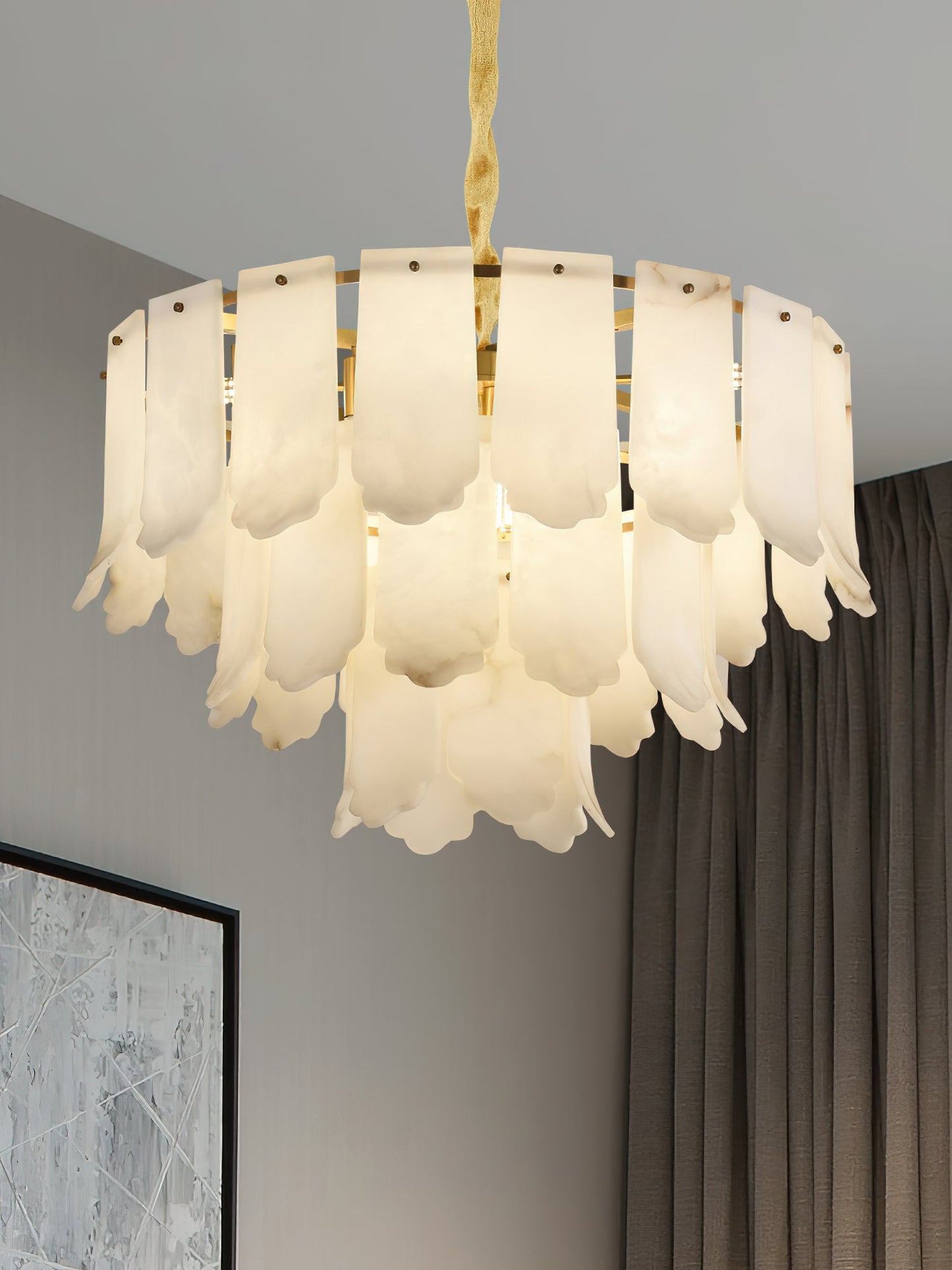 Elba Alabaster Chandelier