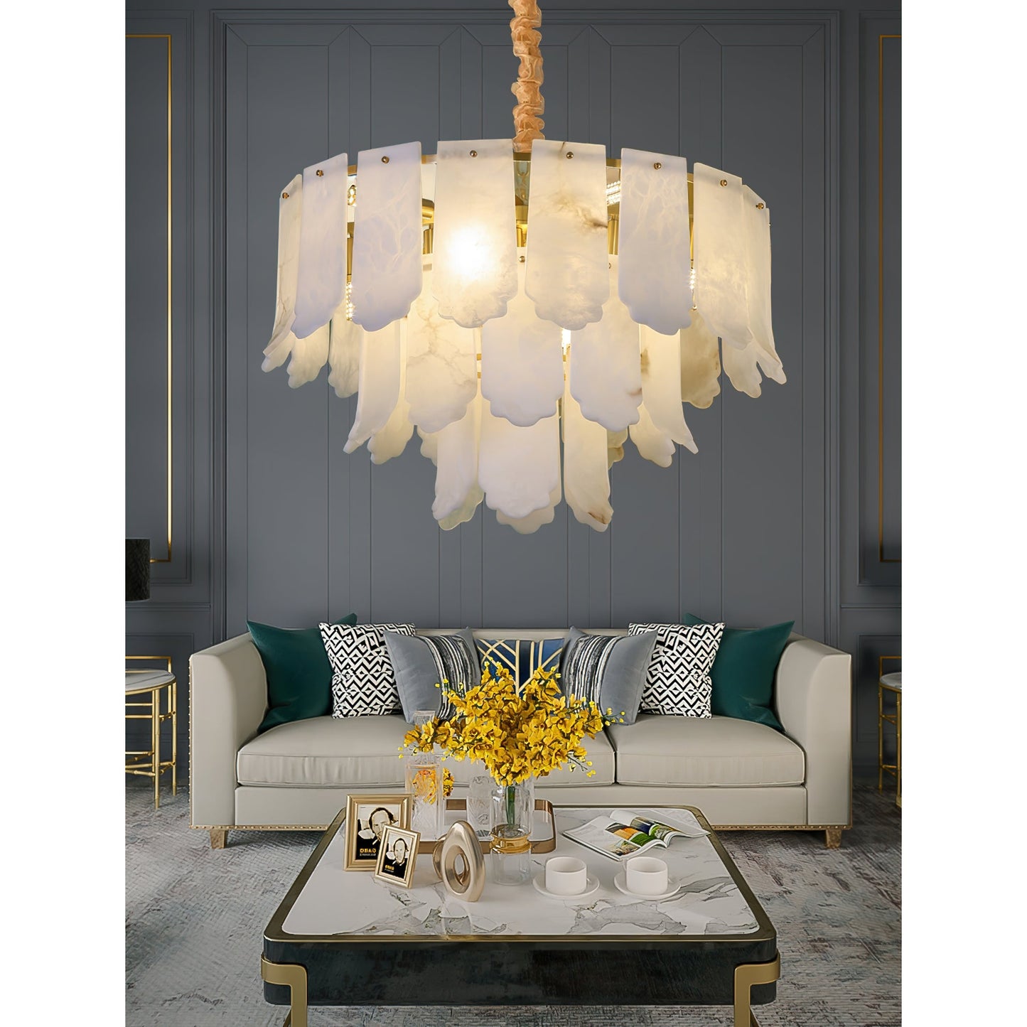 Elba Alabaster Chandelier