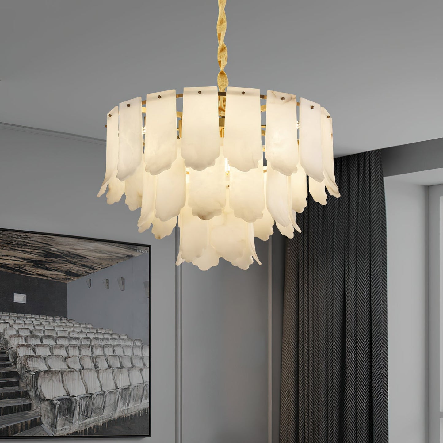Elba Alabaster Chandelier
