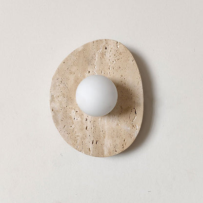 Element Travertine Wall Lamp