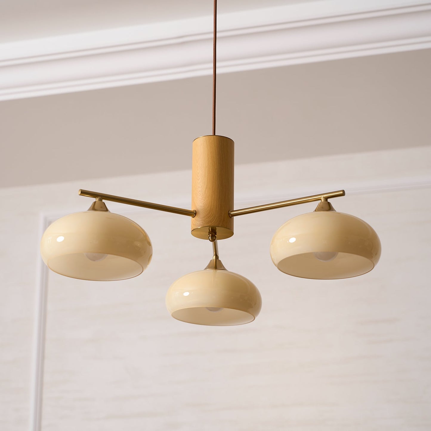 Elliptical Persimmon Chandelier