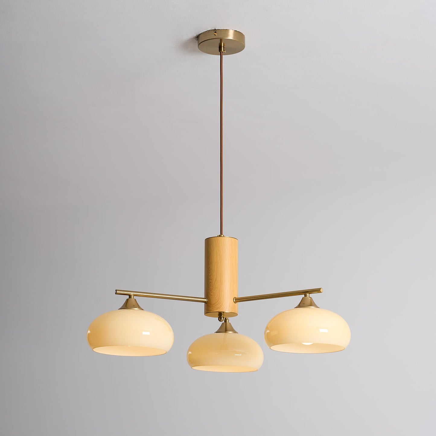 Elliptical Persimmon Chandelier