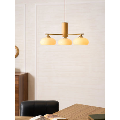 Elliptical Persimmon Chandelier