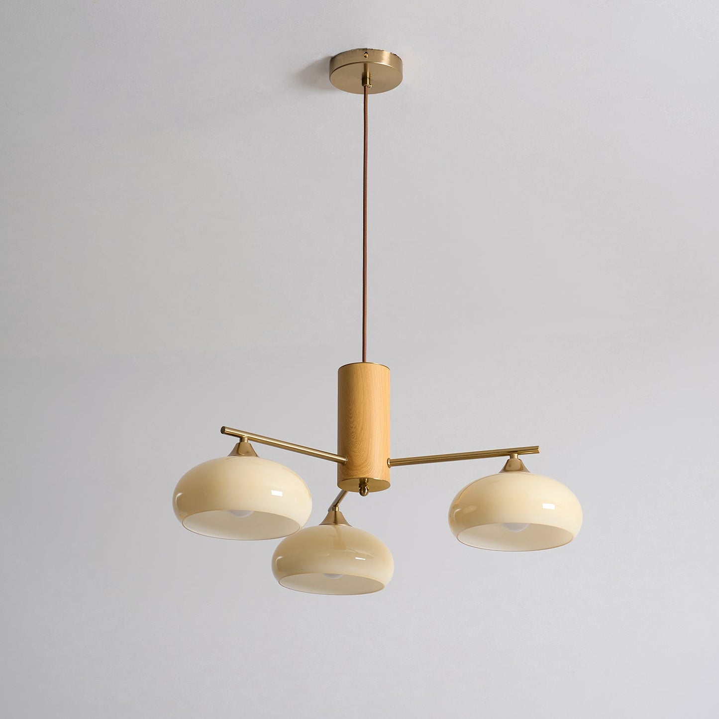 Elliptical Persimmon Chandelier