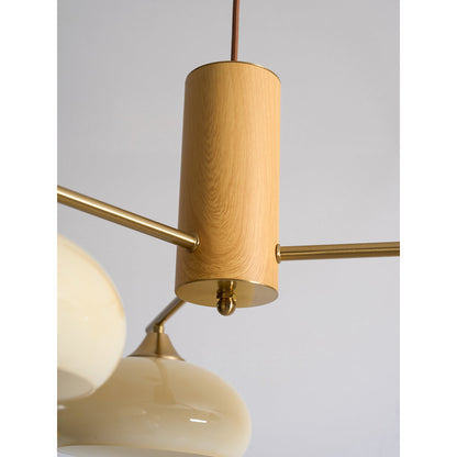 Elliptical Persimmon Chandelier
