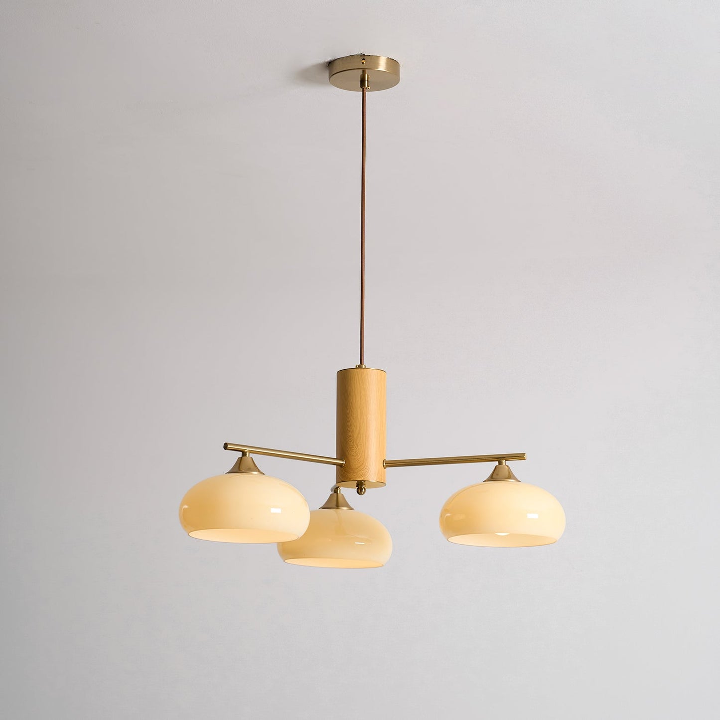 Elliptical Persimmon Chandelier