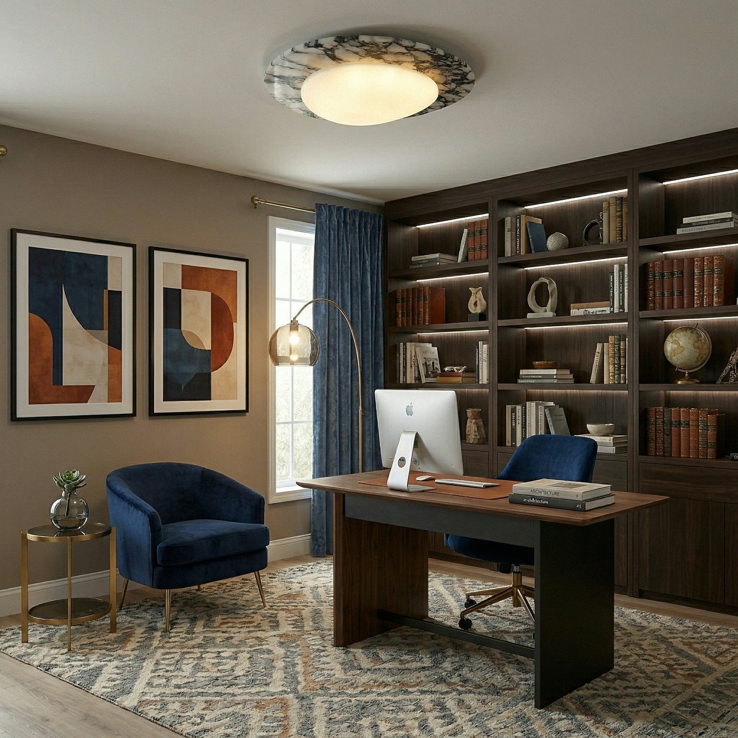 Emma Marble Ceiling Lamp