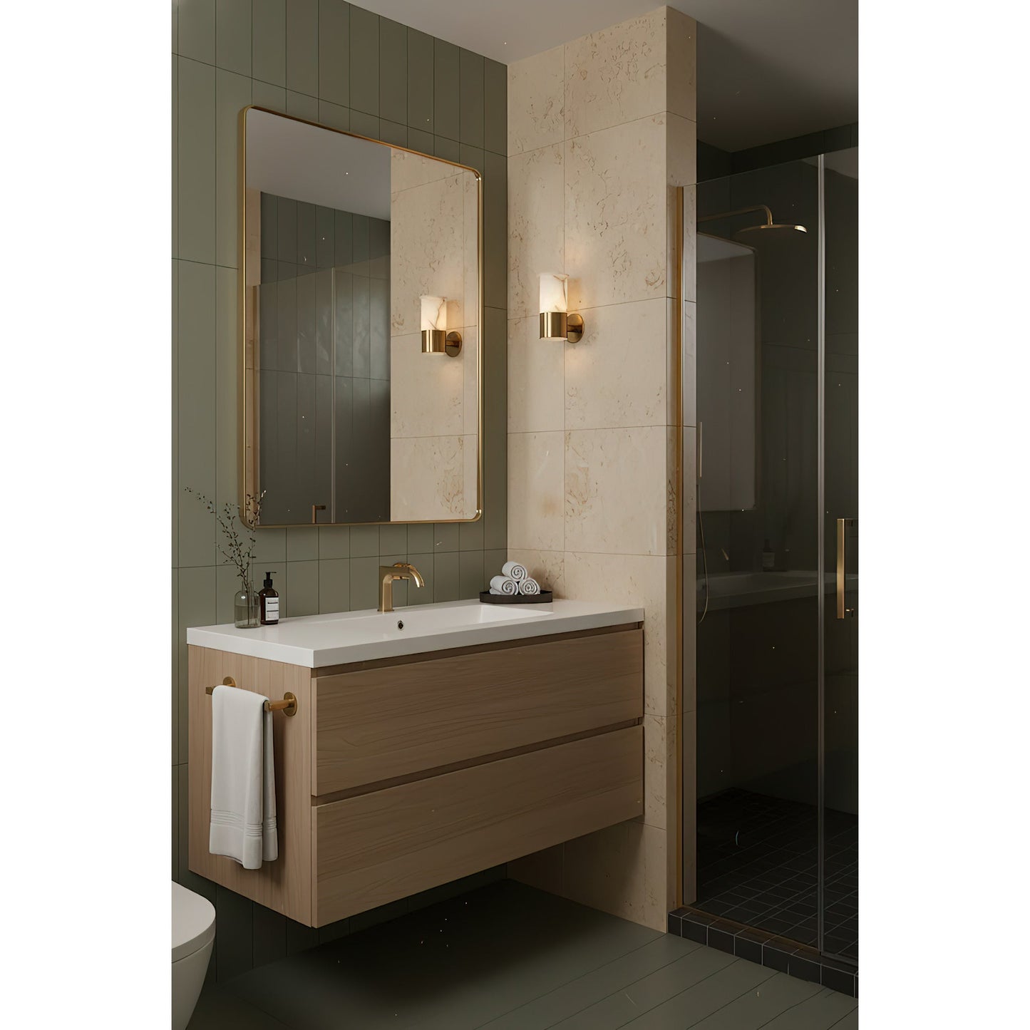 Erato Alabaster Wall Lamp